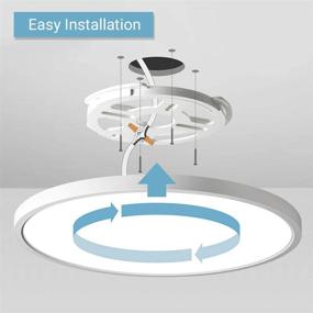 img 3 attached to 💡 2 Pack 12 Inch 20W Flush Mount LED Ceiling Light - Bright 2000 LM, Slim & Low Profile Fixture for Bedroom, Living Room, Kitchen, Hallway, Bathroom, Stairwell - 3 Colors in 1, Non-Dimmable