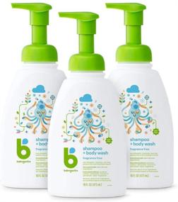 img 4 attached to 👶 Babyganics Fragrance Free Baby Shampoo + Body Wash Pump Bottle - Pack of 3, 16 Fl Oz each