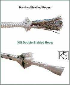 img 1 attached to ⚓️ KIS Premium Quality Double Braided Polyester Rope 6 MM (1/4 inch 60 ft): Multi-Size Heavy-Duty Extra Strength Sailing, Camping, Crafting, Nylon Rope - Made in Turkey