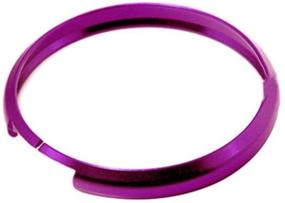 img 2 attached to Thor-Ind Aluminum Key Fob Cover Ring Rim Trim Replacement With Keychain For Mini Cooper JCW R55 R56 R57 R58 R59 R60 (Purple)