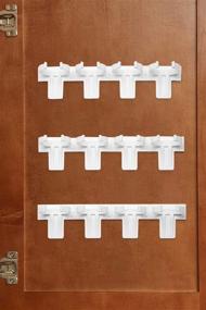 img 1 attached to Spice Gripper Clip Strips for Plastic Jars - Set of 3, Holds 12 Jars by Bellemain