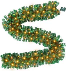 img 4 attached to Hmtoperyd Christmas Garlands Waterproof Artificial
