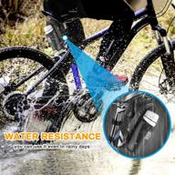 🚴 allnice bike saddle bag: 1.6l polyester bag with water bottle pocket for mtb, road, and mountain biking logo