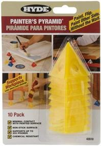 img 1 attached to Hyde Tools 43510 Painters Pyramid (10 Pack): Convenient & Versatile Painting Accessories in Yellow - Get the Best Value with 10 Count Pack