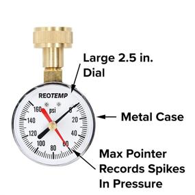 img 2 attached to 🌼 Reotemp Pressure Gauge for Female Garden Applications