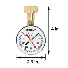 img 3 attached to 🌼 Reotemp Pressure Gauge for Female Garden Applications