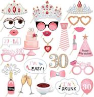 kristin paradise 30th birthday photo booth props: celebrate her dirty thirty with these fun party supplies & decorations logo