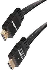 img 4 attached to 🔌 Бугубёрд 3фт 4К Плоский HDMI-кабель - Высокоскоростной HDMI 2.0-кабель 18 Гбит/с с поддержкой Ethernet для Ultra HD 2160P 1080P 3D HDR и возвратом аудио (ARC) - доступен в 3 цветах и различной длине.