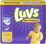 👶 luvs ultra leakguards stage 5 disposable diapers - pack of 25 logo