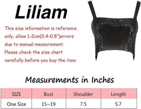 img 1 attached to 👗 Liliam Metallic Clubwear Backless Camisole - Jewelry-Inspired Body Jewelry for Women