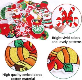 img 2 attached to 🎄 SEO-optimized Christmas Embroidered Applique Garment Decor