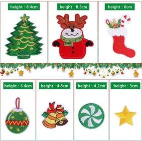 img 3 attached to 🎄 SEO-optimized Christmas Embroidered Applique Garment Decor