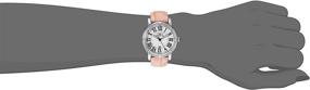 img 1 attached to Стильные и женственные: наручные часы Invicta Women's 13967 Wildflower с серебристым циферблатом и розовым кожаным ремешком