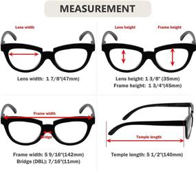 img 2 attached to Eyekepper Reading Glasses for Women: 5-Pack Half Moon Ladies Readers - Stylish and Practical Eyewear