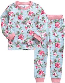 img 4 attached to 🌸 Adorable VAENAIT BABY Girls Flower Rabbit Easter Sleepwear Pajamas - Perfect for Kids, Toddlers, and Juniors!