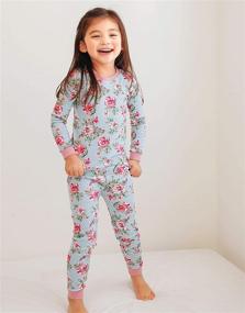 img 1 attached to 🌸 Adorable VAENAIT BABY Girls Flower Rabbit Easter Sleepwear Pajamas - Perfect for Kids, Toddlers, and Juniors!