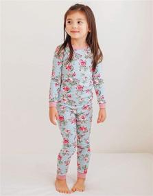 img 2 attached to 🌸 Adorable VAENAIT BABY Girls Flower Rabbit Easter Sleepwear Pajamas - Perfect for Kids, Toddlers, and Juniors!