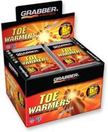 🔥 grabber toe warmers - extended duration natural air activated warmers - up to 6 hours of safe, odorless heat - 40 pairs логотип