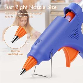 img 2 attached to ⚡️ Enhanced Mini Hot Glue Gun Kit: Ideal for Halloween DIY Crafts, Quick Repairs, 20W, Blue - Includes 30pcs Clear Glue Sticks