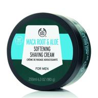 🪒 the body shop maca root & aloe men's softening shaving cream, 6.3 oz logo