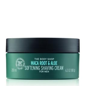 img 2 attached to 🪒 The Body Shop Maca Root & Aloe Men's Softening Shaving Cream, 6.3 Oz