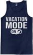 vacation mode mens black x large men's clothing in shirts logo