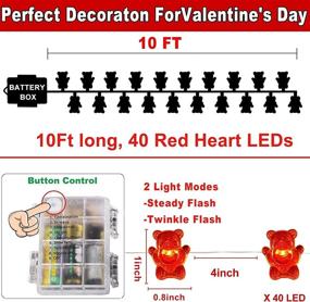 img 2 attached to TURNMEON Valentines Decorations Battery Operated