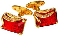 🔗 add an elegant touch with shiny crystal plated cufflinks логотип