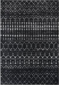 img 3 attached to 🏷️ Adiva Rugs Modern Transitional Area Rug with Border, Soft Short Medium Pile, Traditional Style Pattern, Persian Home Decor, Floor Decoration Mat 2586A (Black, 2'-6" x 5')