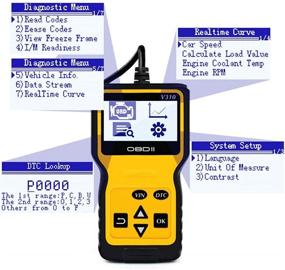 img 1 attached to 🚗 БАДДИГО Универсальный сканер OBD2 - Сканер диагностики OBD II CAN для поиска ошибок двигателя на автомобилях по протоколу OBDII с 1996 года (Желтый)