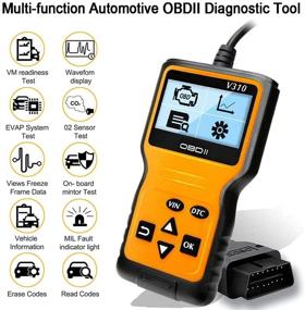 img 3 attached to 🚗 БАДДИГО Универсальный сканер OBD2 - Сканер диагностики OBD II CAN для поиска ошибок двигателя на автомобилях по протоколу OBDII с 1996 года (Желтый)