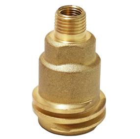 img 1 attached to 🔌 DOZYANT 5042 Propane Gas Fitting Hose Adapter | QCC1 Acme Nut | 1/4 Inch Male Pipe Thread | Propane Quick Connect Fittings