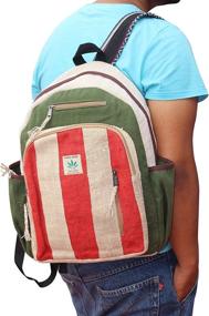 img 1 attached to 🎒 Maha Bodhi Natural Handmade Backpacks: Functional and Eco-Friendly Travel Gear