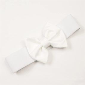 img 1 attached to 🎀 Womens Large Bow Knot Waist Belts - Stunning Accessory for Dresses