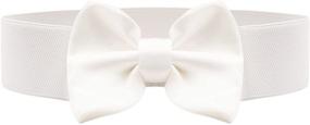 img 4 attached to 🎀 Womens Large Bow Knot Waist Belts - Stunning Accessory for Dresses