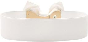 img 3 attached to 🎀 Womens Large Bow Knot Waist Belts - Stunning Accessory for Dresses