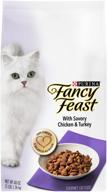 🐱 purina fancy feast изысканный корм для кошек сухой gourmet: вкусное сочетание курятины и индейки логотип