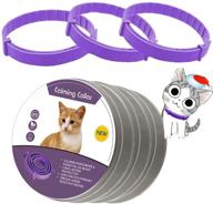 lequiven cat calming collar, 3 pack | pheromone anti-anxiety calm collars for cats | adjustable & waterproof | fits small, medium, and large cats up to 15 inches логотип