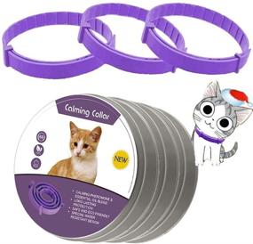 img 4 attached to leQuiven Cat Calming Collar, 3 Pack | Pheromone Anti-Anxiety Calm Collars for Cats | Adjustable & Waterproof | Fits Small, Medium, and Large Cats Up to 15 Inches