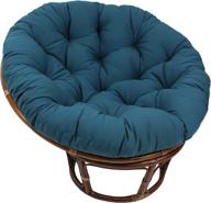 🪑 blazing needles solid twill papasan chair cushion, indigo – comfort and style for your papasan chair логотип