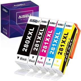 img 4 attached to AISEN Compatible Ink Cartridges for Canon PIXMA TS9120 TR7520 TR8520 TS6120 TS6220 TS8120 TS8220 Tray Printer (5 Pack)