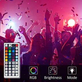 img 3 attached to 🎉 BINZET Flexible LED Strip Light - 32.8 Ft 5050 RGB 300LEDs Color Changing Full Kit with Remote Controller, Power Supply - Ideal for Holiday Party Decoration