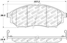 img 1 attached to StopTech 309.08880 Спортивные тормозные колодки: улучшенная производительность с шайбами и крепежом