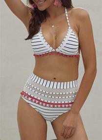 img 1 attached to Bdcoco Womens Pieces Bikini Swimsuit Women's Clothing and Swimsuits & Cover Ups