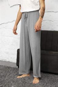 img 1 attached to 🎍 Bamboo Sleepwear Pajama Bottoms by WiWi
