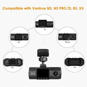 img 3 attached to Vantrue N2 Pro, N2, T2, R3, X3 автомобильный видеорегистратор: крепление на лобовое стекло с мини-USB портом и GPS-приемником для Windows и Mac.