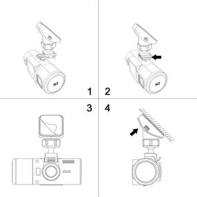 img 1 attached to Vantrue N2 Pro, N2, T2, R3, X3 автомобильный видеорегистратор: крепление на лобовое стекло с мини-USB портом и GPS-приемником для Windows и Mac.