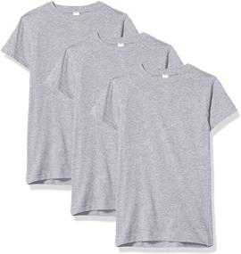 img 3 attached to Stylish and Comfy Girls' Short Sleeve Crew Neck T-Shirt by Marky Apparel: Perfect Tops, Tees & Blouses!