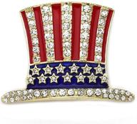 soulbreezecollection usa flag star brooch pin - 4th of july & veterans' day gift charm logo