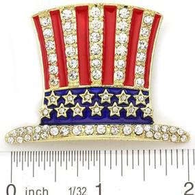 img 2 attached to Soulbreezecollection USA Flag Star Brooch Pin - 4th of July & Veterans' Day Gift Charm